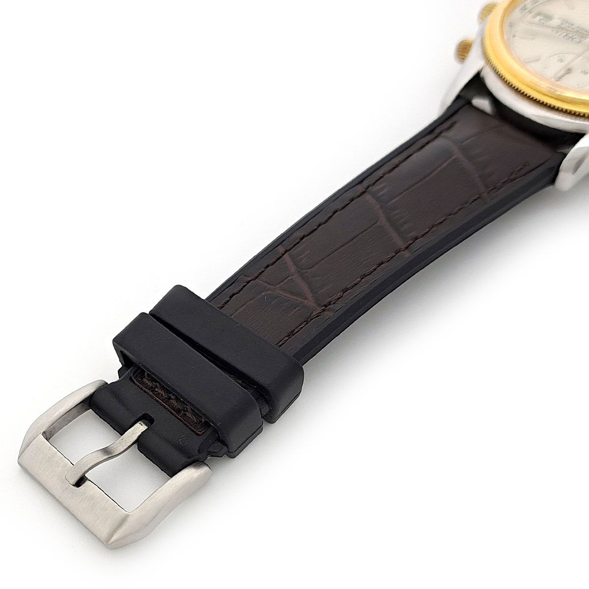  オリス クロノグラフ 7415 自動巻き ステンレススティール ゴールドメッキ メンズ ORIS 時計 自動巻き時計 腕時計(アナログ)