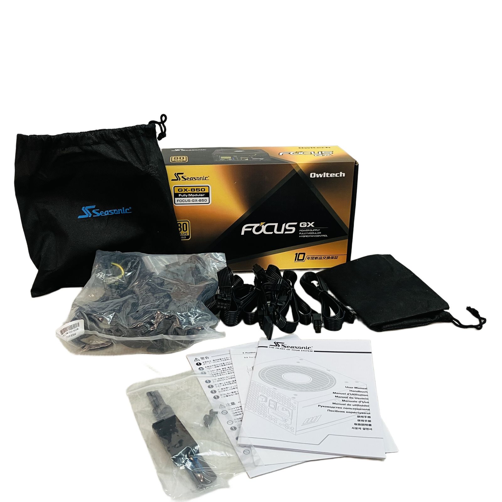 Owltech Seasonic 80 PLUS FOCUS GX 850 電源ユニット オウルテック PCパーツ