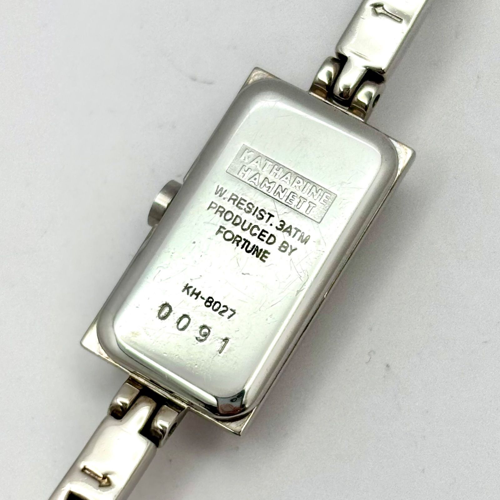 新品電池】KATHARINE HAMNETT キャサリンハムネット 3Pダイヤ カット 