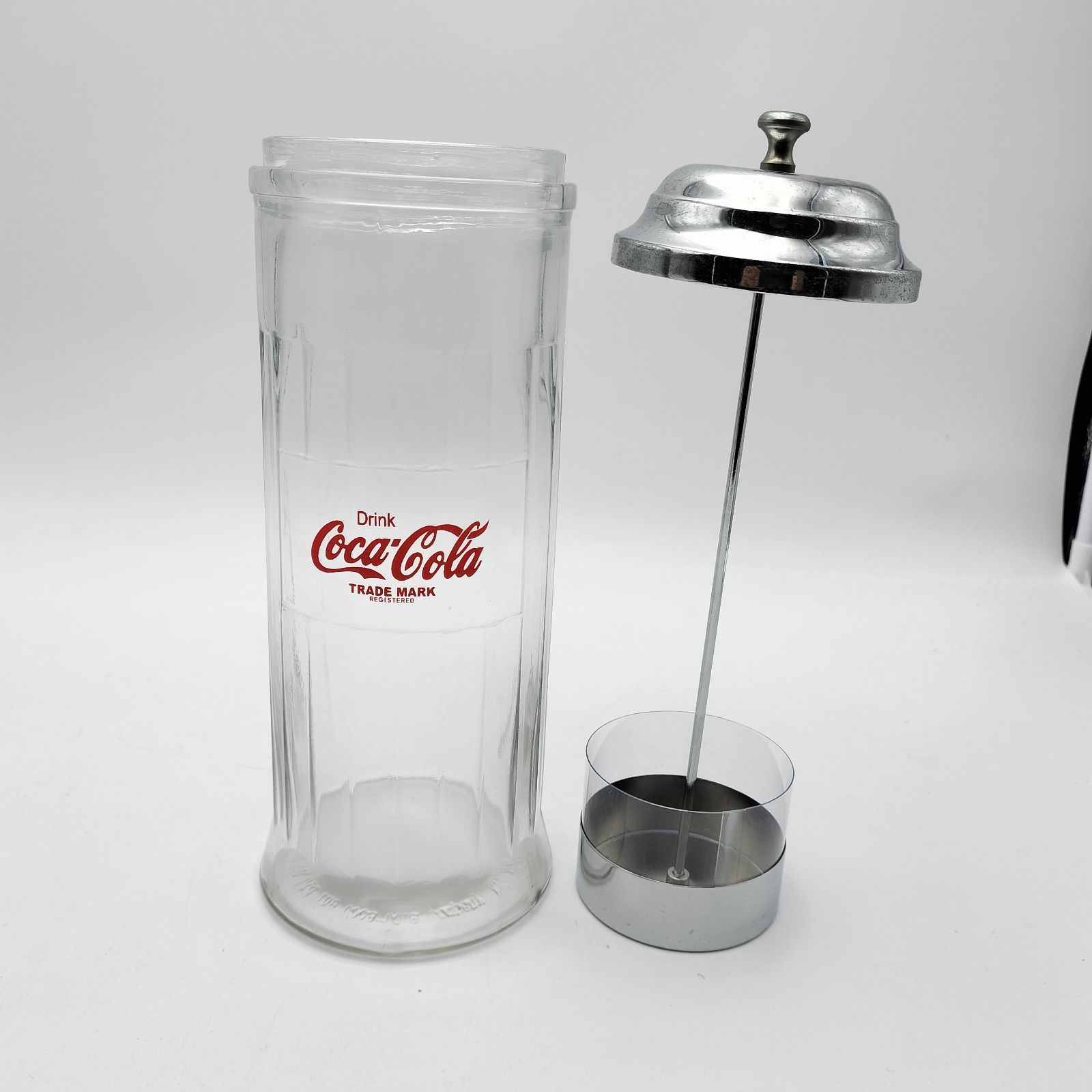 【希少】コカコーラ ストローディスペンサー グラス ジョッキ レトロ 希少】コカコーラ ストローディスペンサー グラス ジョッキ レトロ 美