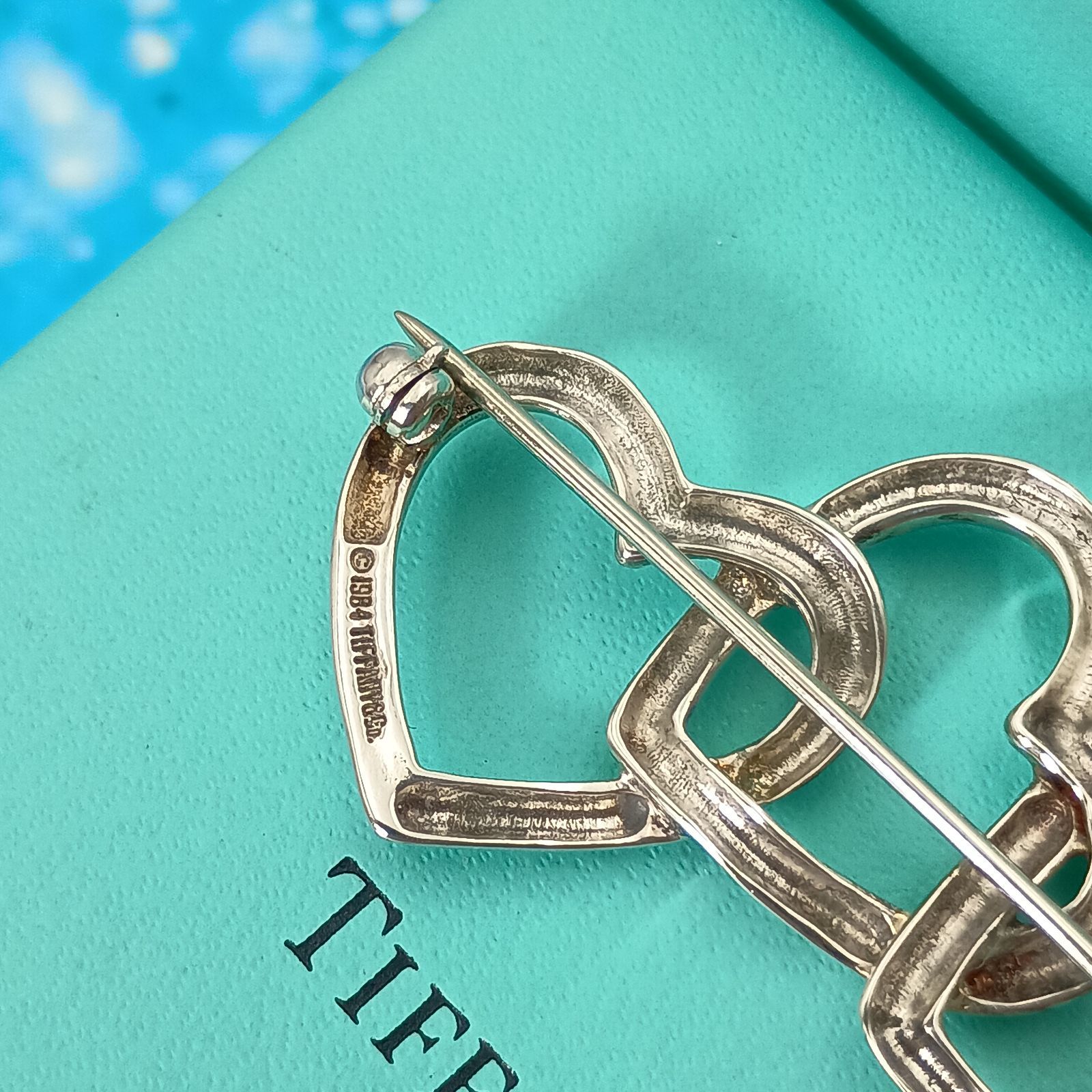 TIFFANY&Co. ティファニー トリプルハート ブローチ ハート レディース