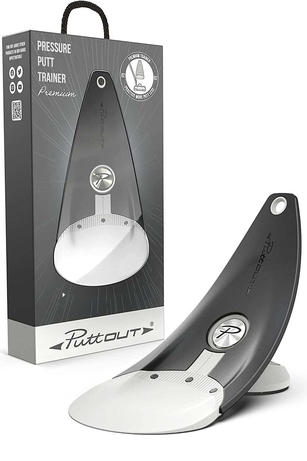 距離感や方向性の調整に! ゴルフ練習器具 練習器具 室内で出来る本格的なパッティング練習 ゴルフ練習 練習 ゴルフパター練習器具 パター ムプレッシャーパットトレーナー パター練習器具 PuttOUT パットアウト
