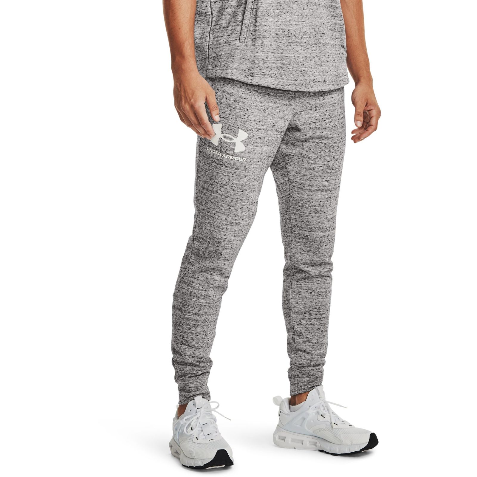 アンダーアーマー ロングパンツ UA RIVAL TERRY JOGGER メンズ 112 日本 SM 日本サイズS相当 Onyx White S
