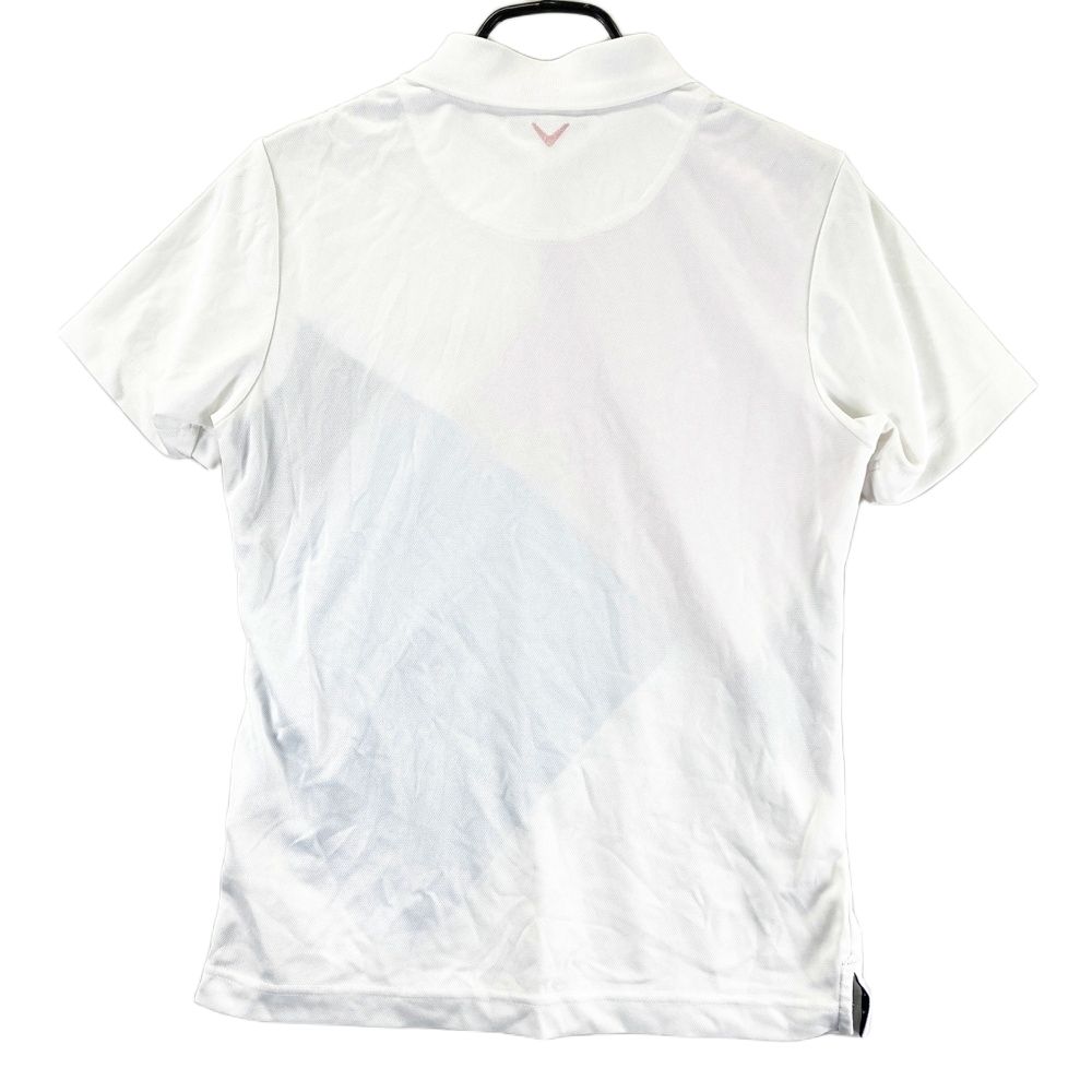 サイズ：M CALLAWAY キャロウェイ 半袖ポロシャツ ホワイト系