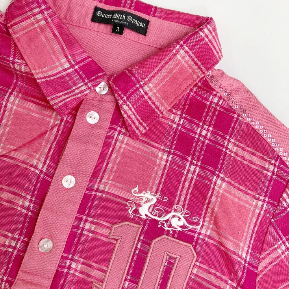 サイズ：3 DANCE WITH DRAGON ダンスウィズドラゴン 半袖ポロシャツ