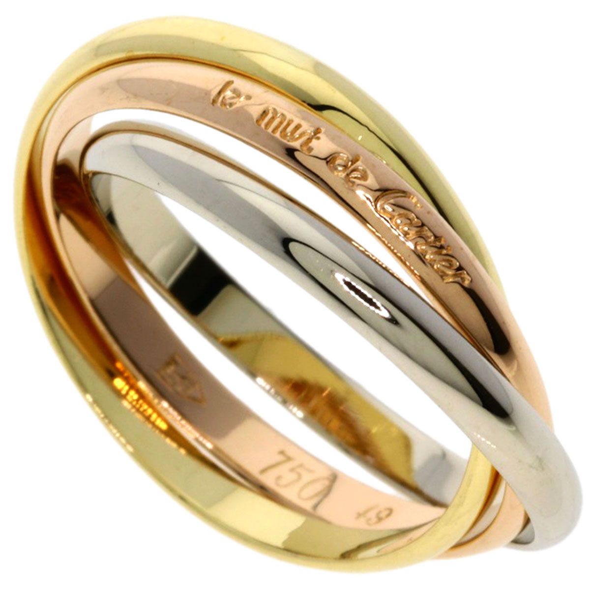 CARTIER カルティエ トリニティ XS #49 リング・指輪 K18YG K18PG
