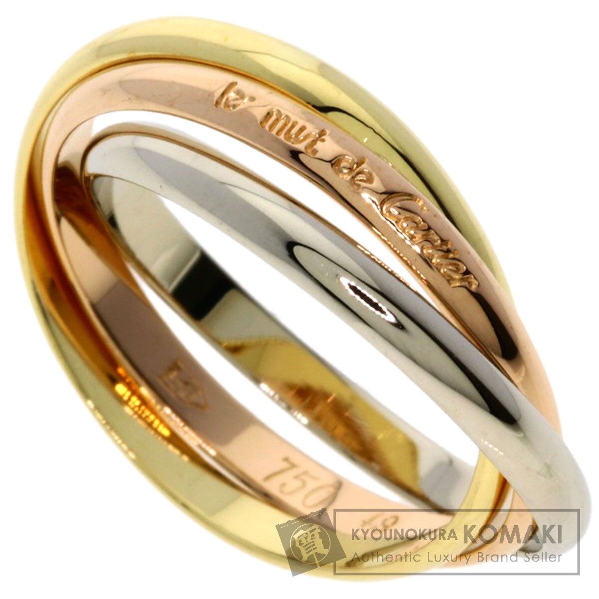 CARTIER カルティエ トリニティ XS 49 リング 指輪 K 18 YG PG WG レディース