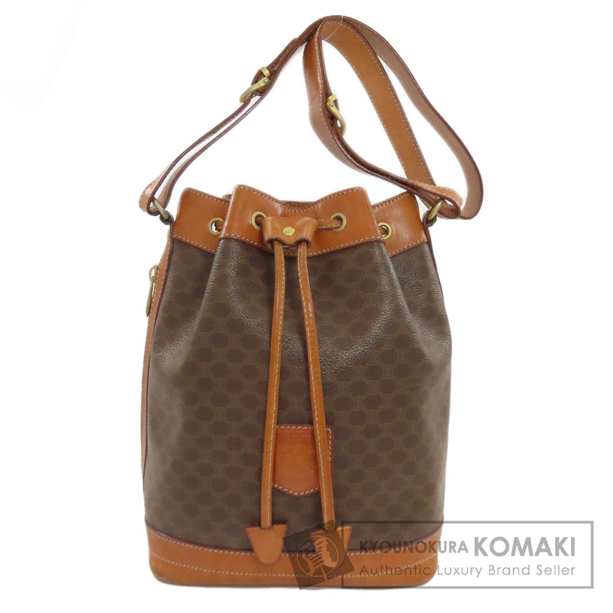 CELINE セリーヌ マカダム柄 ショルダーバッグ PVC レディース