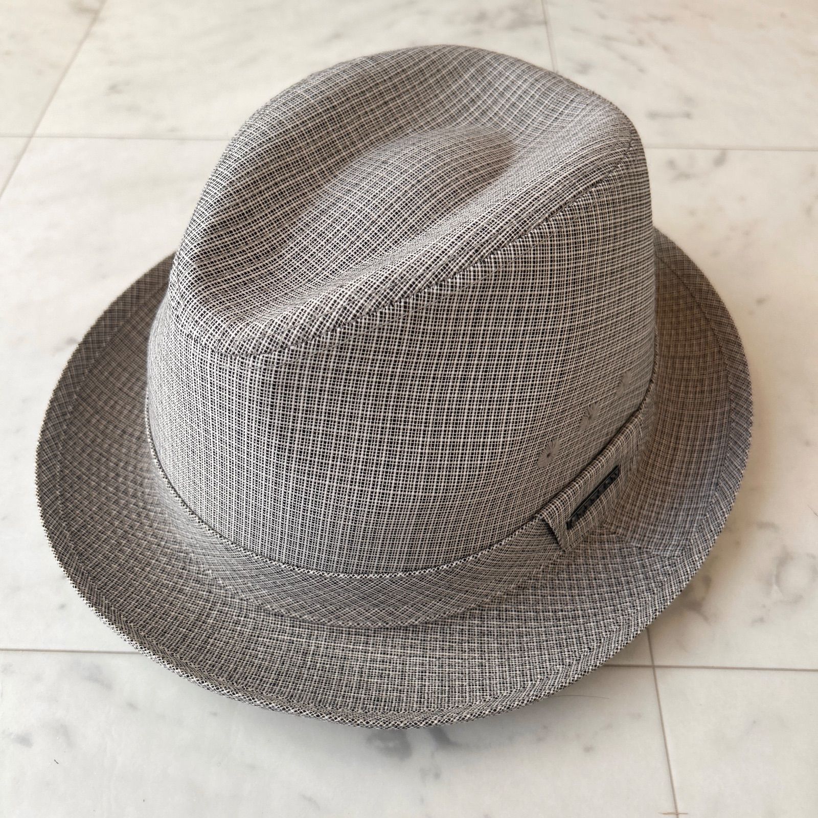 ⑨♥タグ付 STETSON ステットソン 中折れハット 60 cm 春夏