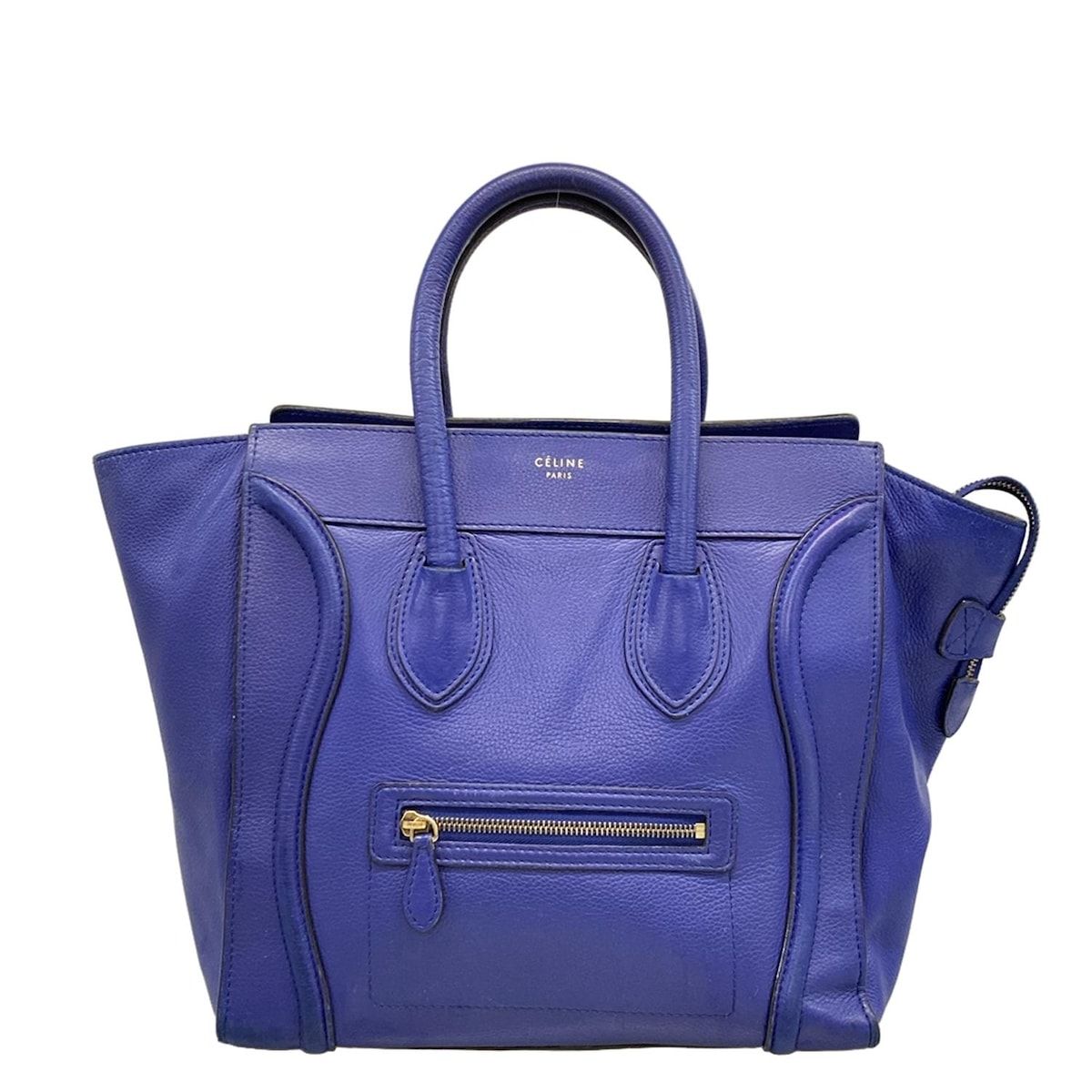 CELINE セリーヌ ハンドバッグ ラゲージ ミニショッパー ブルー