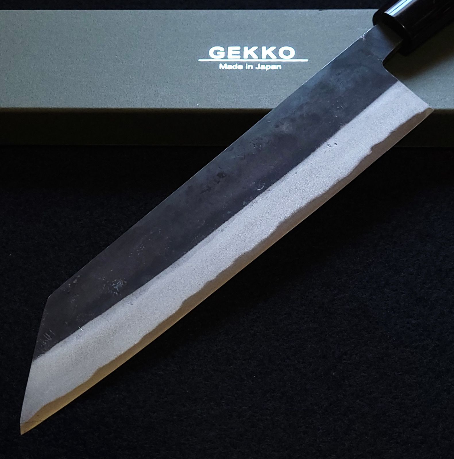 白紙2号 黒打 切付包丁 210㎜ G1515 焼栗柄 日本製 月光作 - メルカリ