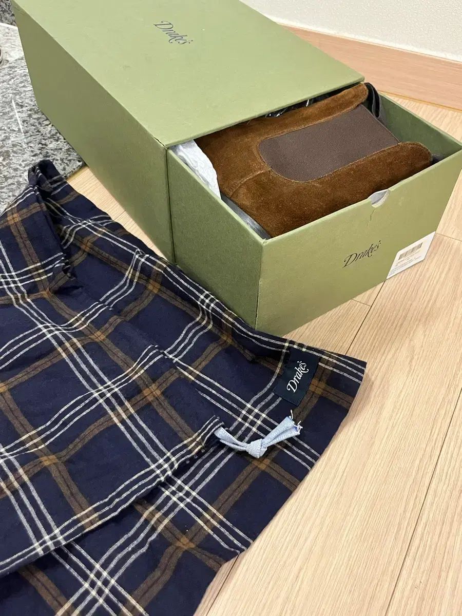  ドレイクス チェルシーブーツ トゥー タバコ スナッフ スウェード UK 8 その他 ブーツ 革靴