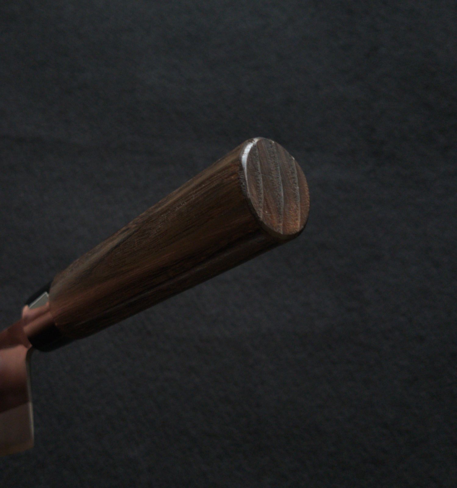 青紙２号 黒打 菜切包丁 210㎜ G1447 焼栗柄 手作り 鍛造 月光作 青紙2号 黒打 菜切包丁 210㎜ G1447 焼栗柄 手作り 鍛造 月光作