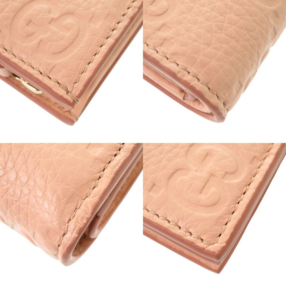 ベージュ 二つ折り財布