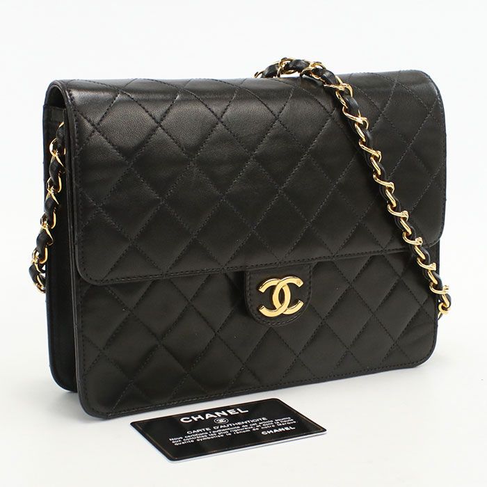 CHANEL シャネル チェーン マトラッセ ショルダーバッグ ラムスキン 5268036 レディース