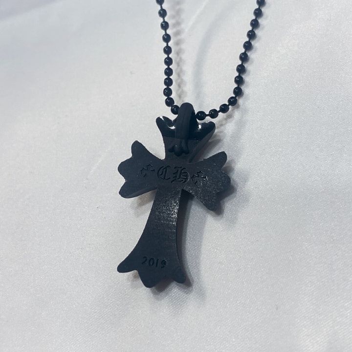 犬*郎様 ラバー クロスネックレス 十字架 ブラック シリコン ロング ユニセッ 送料無料】ラバークロスネックレス 十字架 ブラック シリコン ロング