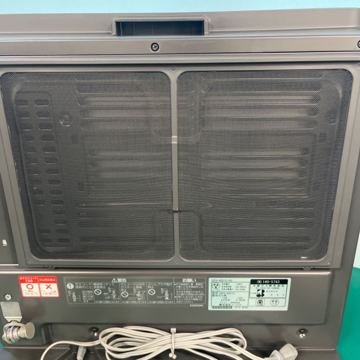 通電確認済み ノーリツ 大阪ガス ガスファンヒーター (N)140-5743 GFH