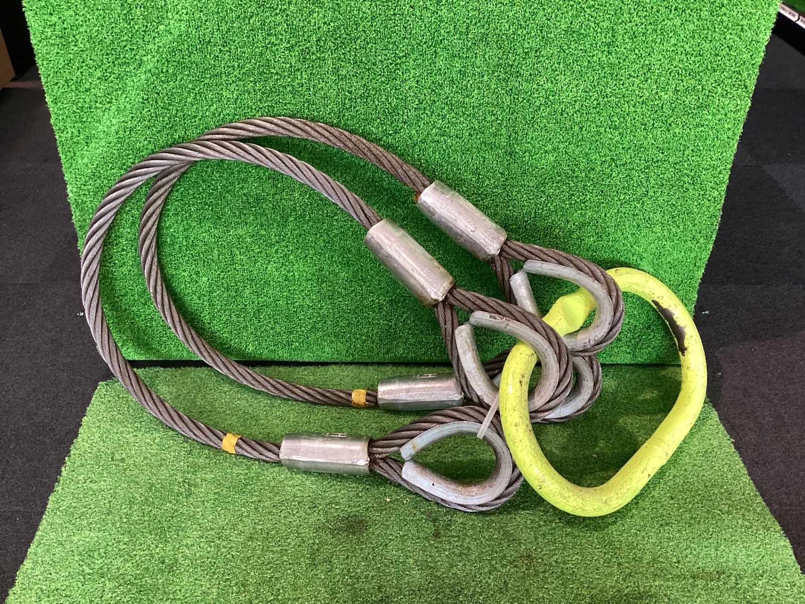 ワイヤーロープ2本セット フック MFX 1613 10 ワイヤー t 16㎜ 1 5 m シ 206