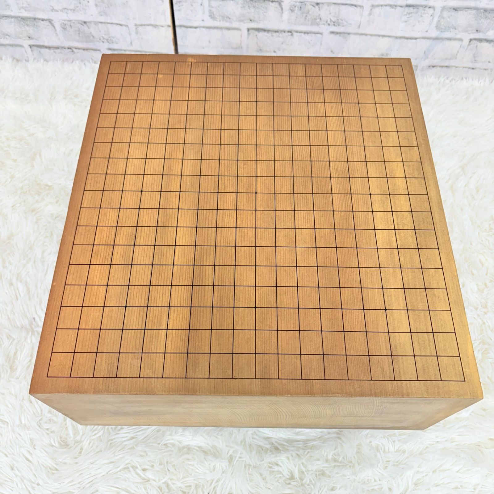 碁盤 柾目 盤厚 脚付き へそあり 囲碁 17.5cm - メルカリ