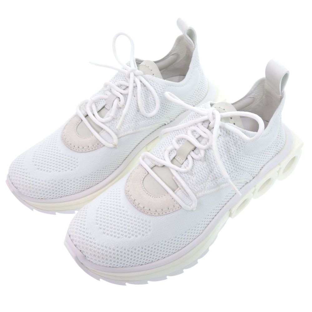 サルヴァトーレフェラガモ Nima sneakers 0760648 スニーカー ゴム カーフ 紡織繊維 ホワイト 2041 Salvatore Ferragamo