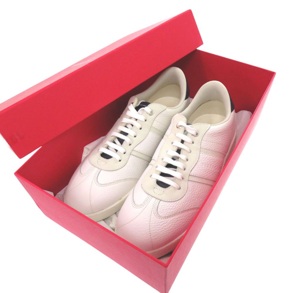 サルヴァトーレフェラガモ ACHILLE BIANCO 0763468 レザー スウェード ホワイト ブルー スニーカー 2043 Salvatore Ferragamo