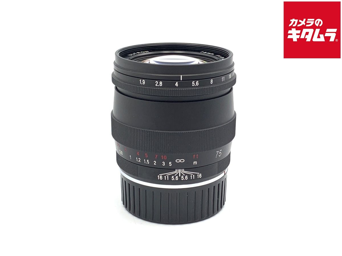 並品 コシナ フォクトレンダー ULTRON 75 mm F 1 9 MC マルチコート マットブラックペイント ライカM用