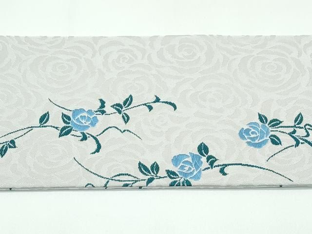 平和屋本店●極上　九寸名古屋帯　唐織　薔薇　バラ　やまと誂製　逸品　未使用　CZAA4922s6 平和屋本店○極上 九寸名古屋帯 唐織 薔薇 バラ やまと誂製 逸品 未