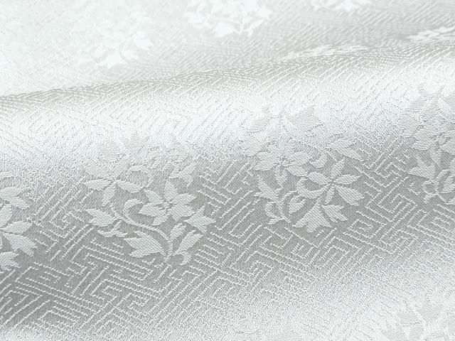  ● 上 皇室献上作家 藤井寛監修 色無地 枯野色 草花地紋 s 6 色無地 着物