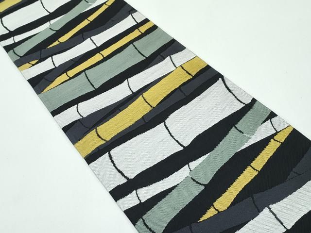  ● 上 西陣 田中伝 両面 半幅帯 竹 パンダ ぱんだ ♥ s 6 半巾 半幅 小袋帯 帯