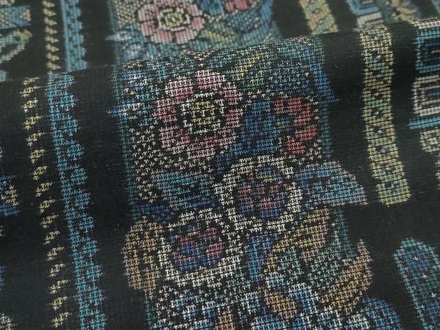 平和屋本店○極上 都喜ヱ門 本場大島紬 9マルキ 更紗奄美 藤絹織物