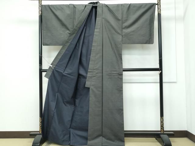 平和屋本店○極上 男性 本場大島紬 アンサンブル キングサイズ 120亀甲