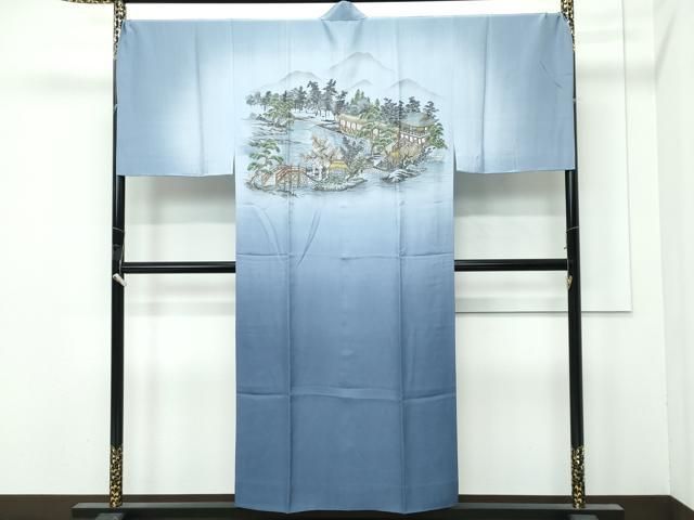 平和屋本店○極上 男性 本場大島紬 アンサンブル 長襦袢セット キング