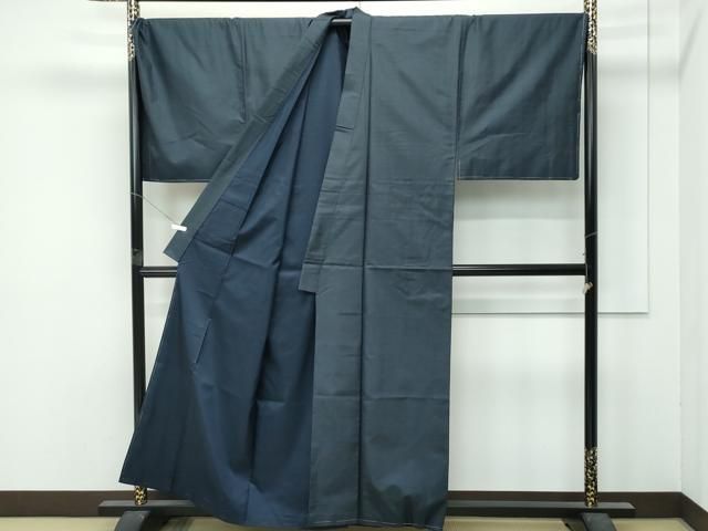 平和屋本店○極上 男性 本場大島紬 アンサンブル 長襦袢セット キング