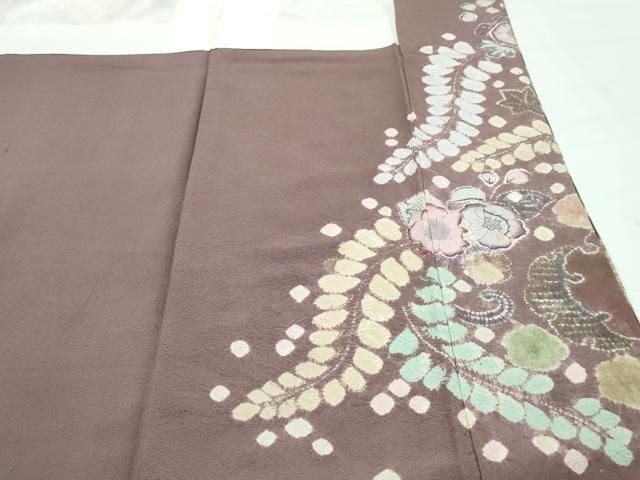 平和屋本店○極上 樋熊哲也 訪問着 辻が花 絞り 手描き 暈し染め 金