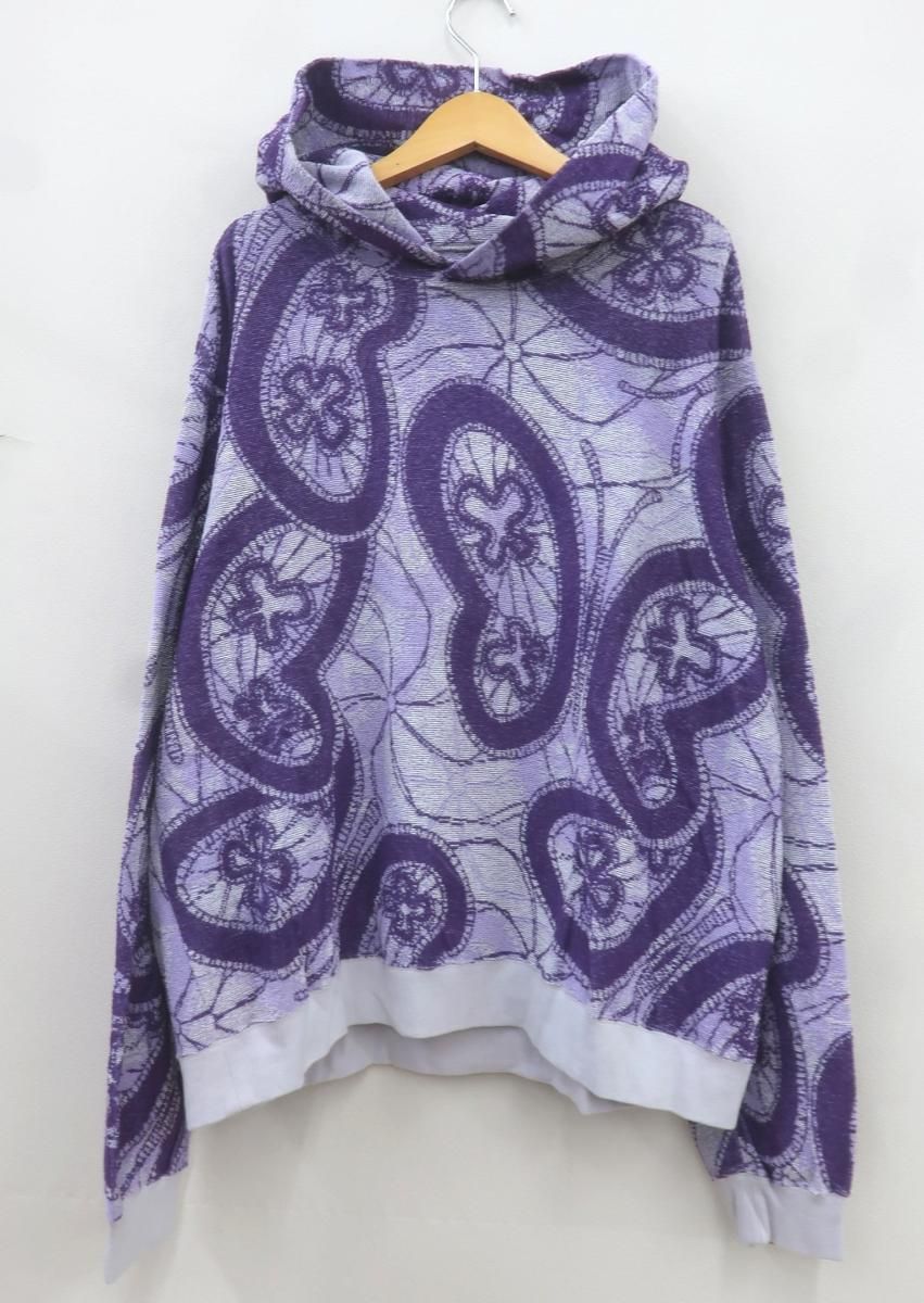 【中古】ニードルス 美品 CLASSIC HOODY PAPILLON PILE クラシック フーディ パーカー パイル パピヨン 刺繍 総柄 M ☆2809☆Needles ニードルズ MR295 23SS CLASSIC HOODY PAPILLON PILE