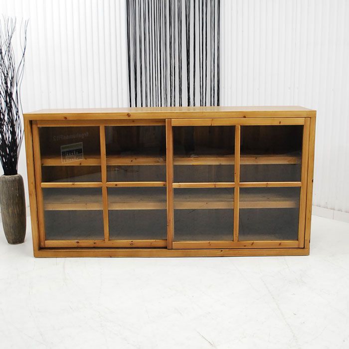 アウトレット 現品限り 一部 大 展示品 杉古材 ヴィンテージ調 モダン 収納キャビネット 飾り棚 １７５幅 251129 ハチス175 SB漂白水洗白