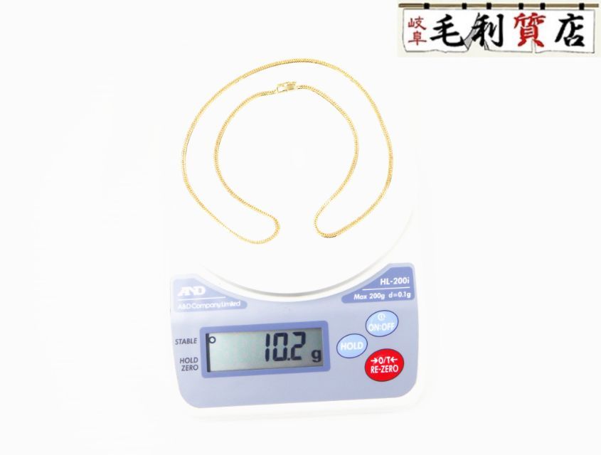 K 18 キヘイ 喜平 ネックレス 6面ダブル 10 2ｇ 6メンダブル 18金 イエローゴールド 750 YG ジュエリー