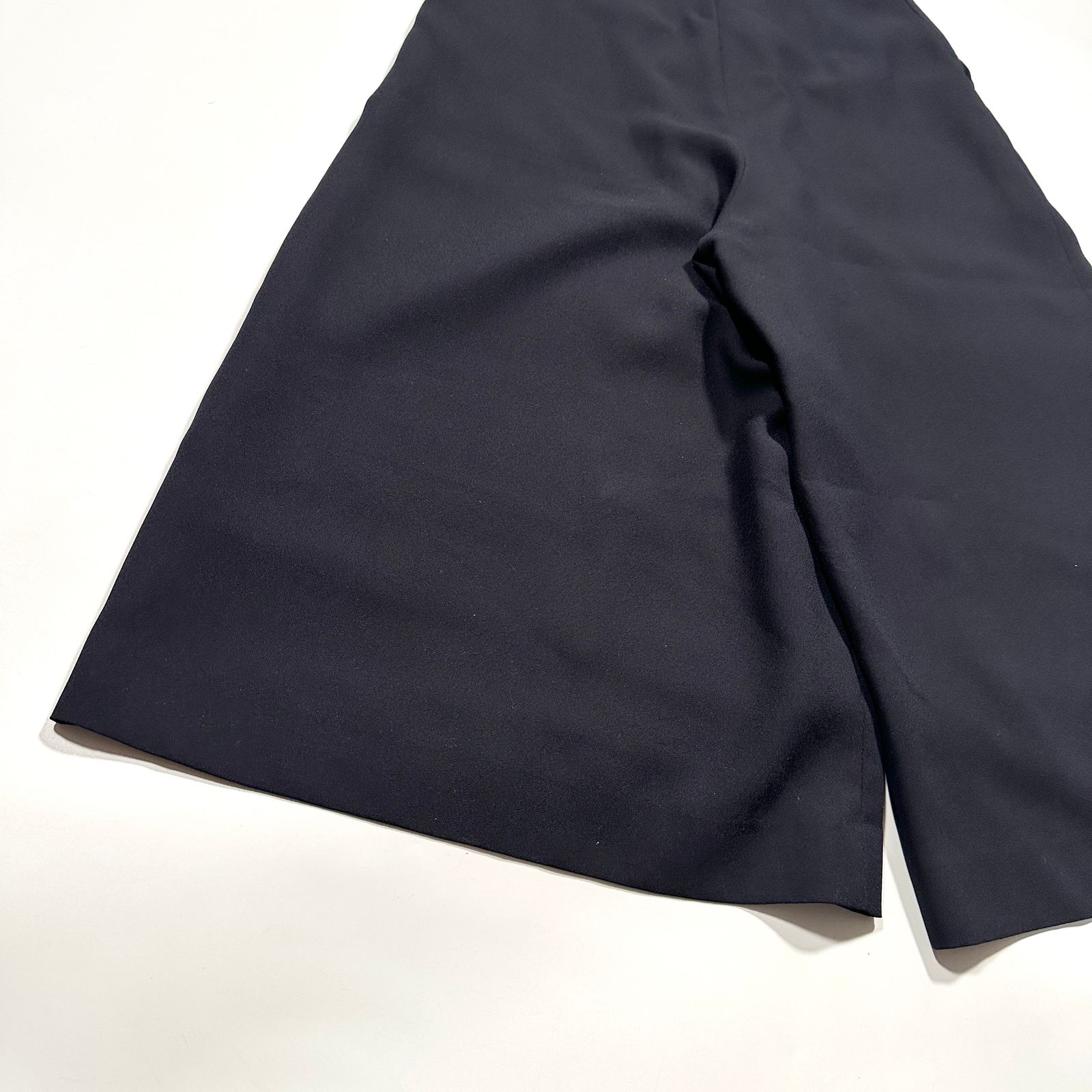 美品】IENA イエナ ワイドパンツ ネイビー 38 - メルカリ