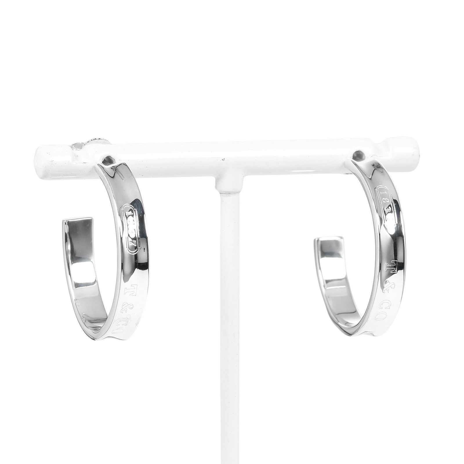 TIFFANY&Co.】ティファニー 1837 ナロー フープ ミディアム シルバー 