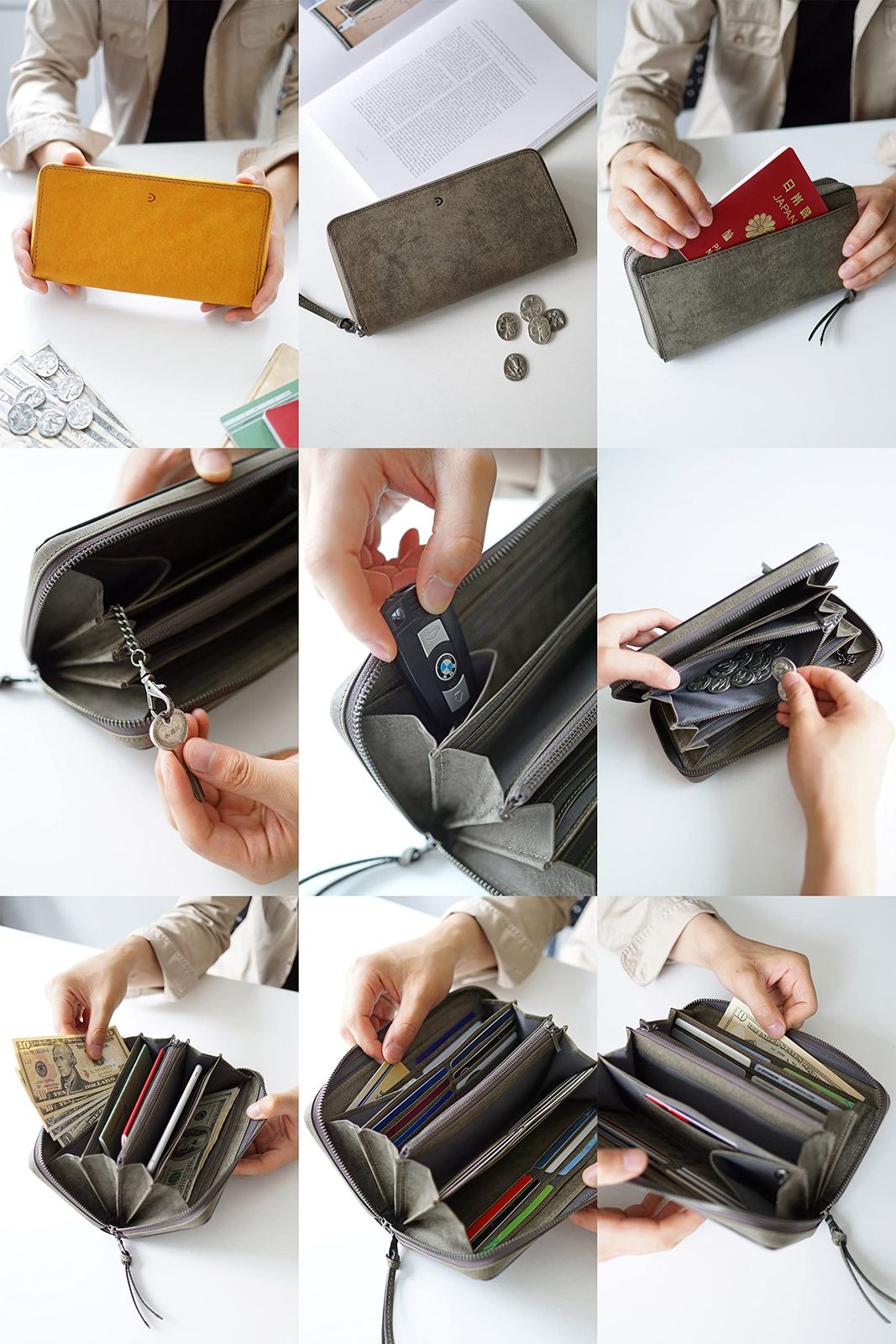 バギーポート 長財布 ラウンドファスナー式 本革 ブオナ ZYS 2406 メンズ ブラック BP BK