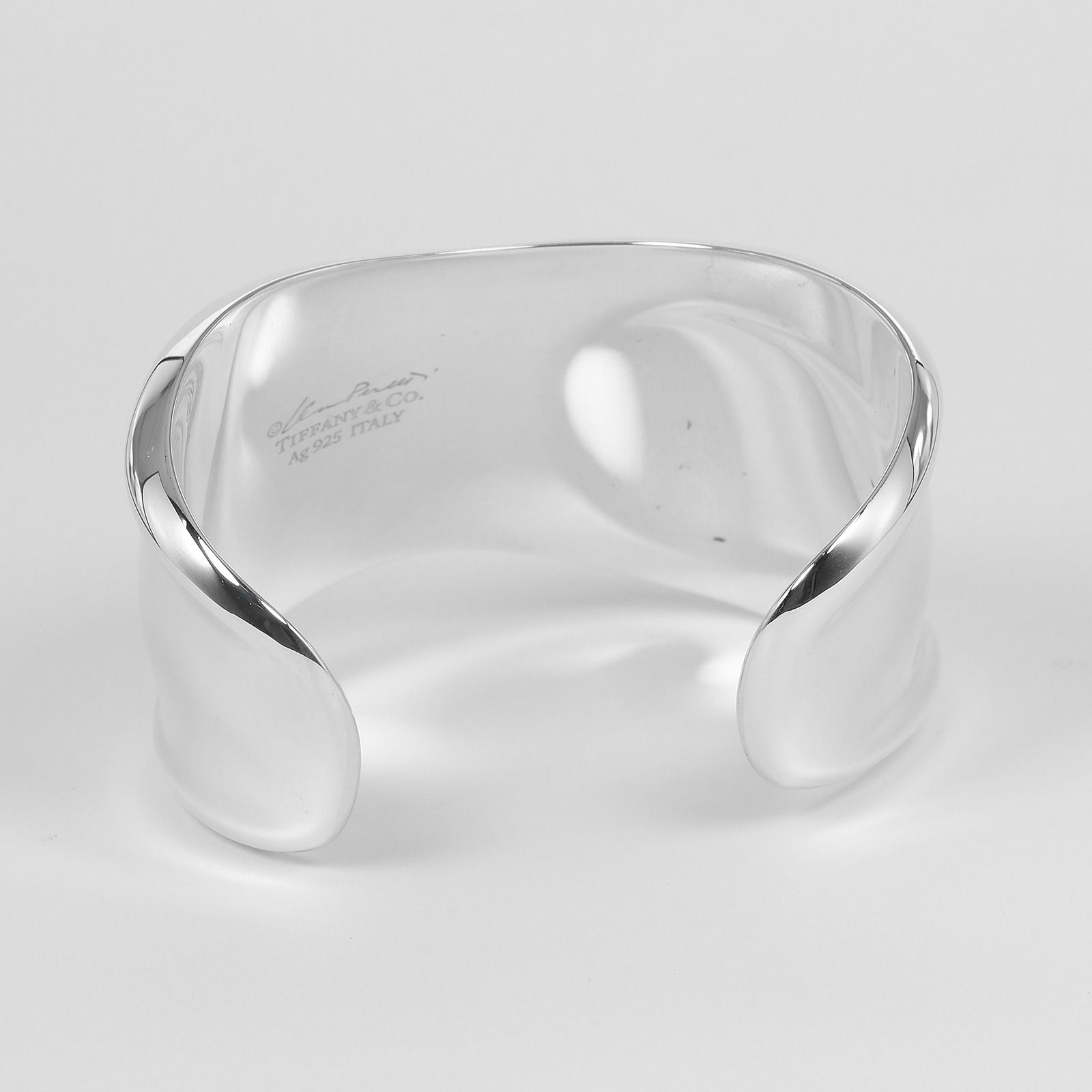 極美品 ティファニー ボーンカフ スモール 右手用 バングル シルバー