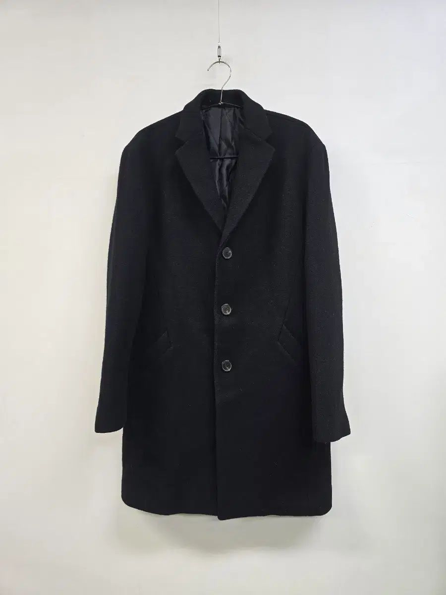 Plac キルティング ウール混 コート ブラック