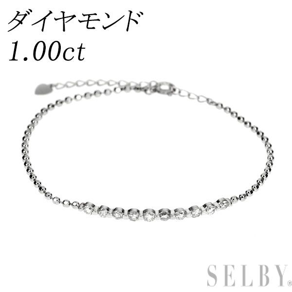 Pt900/ Pt850 ダイヤモンド ブレスレット 1.00ct - メルカリ