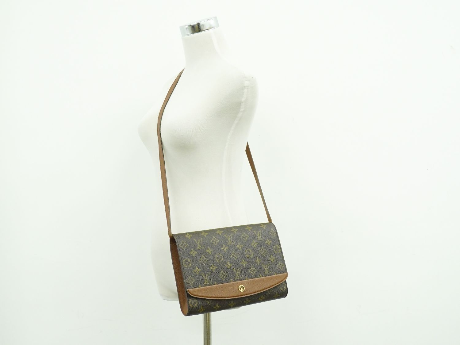 本物 ルイヴィトン LOUIS VUITTON LV ボルドー モノグラム 2WAY 