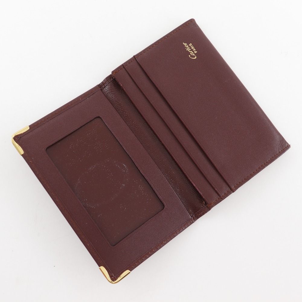 カルティエ マストライン 名刺入れ カードケース パスケース レザー ボルドー 楽天市場】Cartier カルティエ L3001366 マストライン カードケース