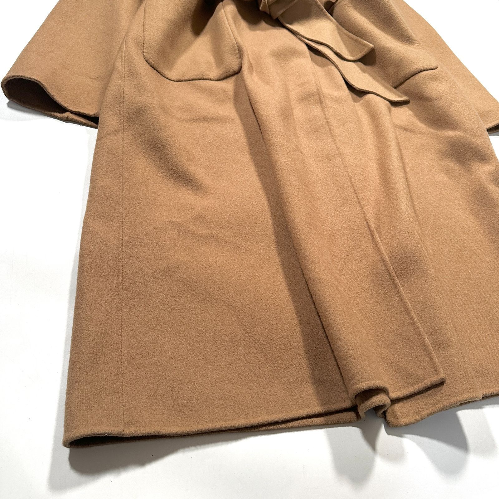 人気✨Chaos スーペリアロングコート ダブル ベルト キャメル Chaos カオス スーペリアウールコート ベルト付き ロング ブラウン