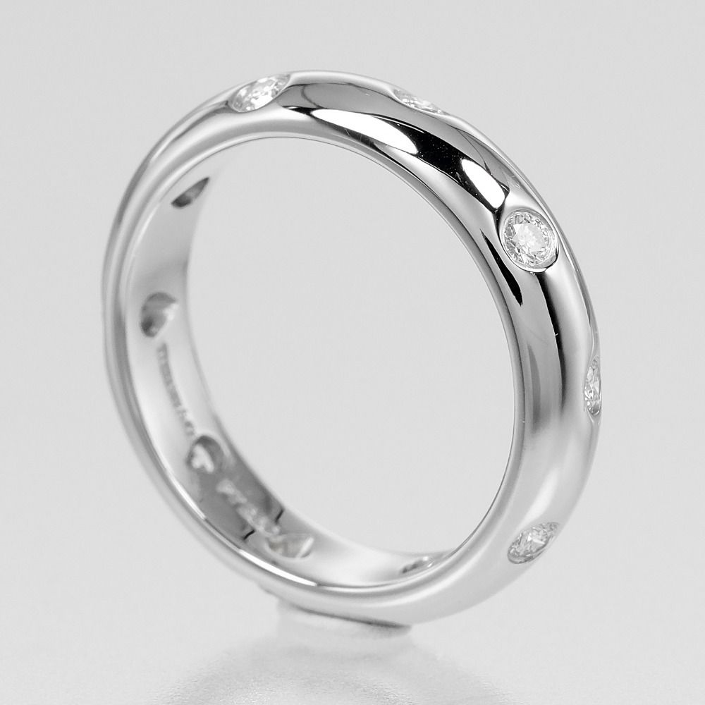 TIFFANY&Co.】ティファニー ドッツ Pt950プラチナ×ダイヤモンド 7.5号