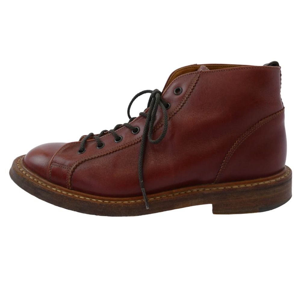 Tricker s トリッカーズ 84571 MONKY BOOTS モンキーブーツ レースアップ ブーツ 赤茶系 7 5
