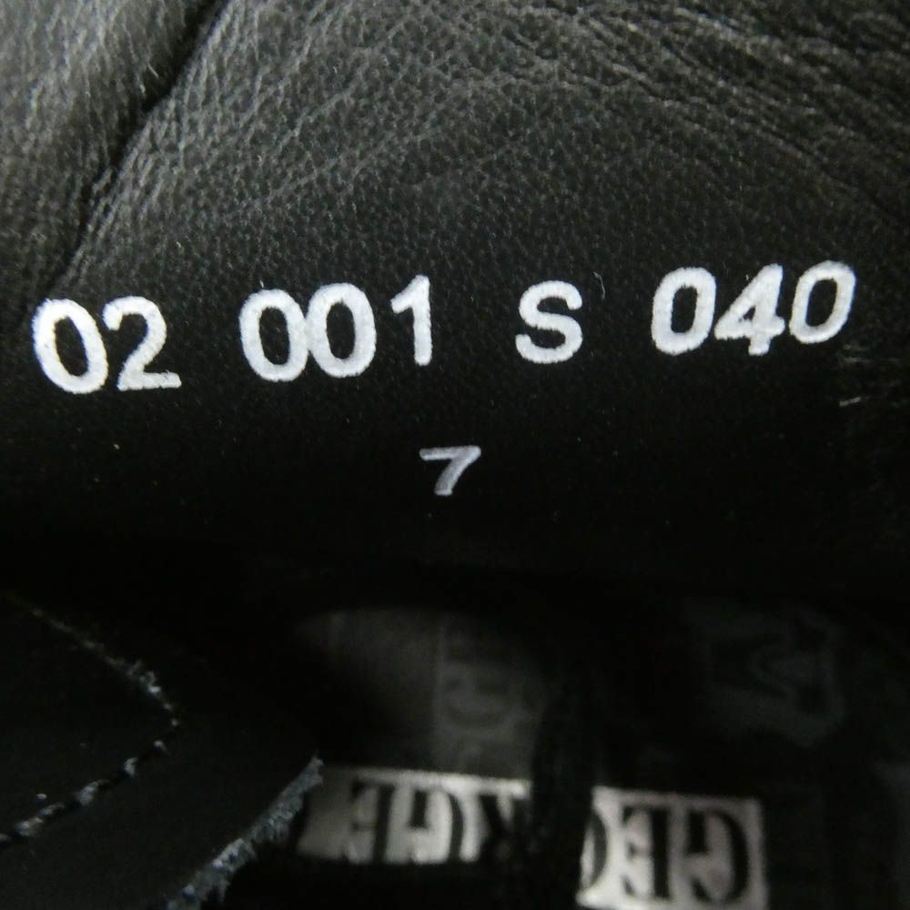  GEORGE COX ジョージコックス Fred Perry Monkey Boot Leather モンキー ブーツ ブラック系 UK 7 その他 靴