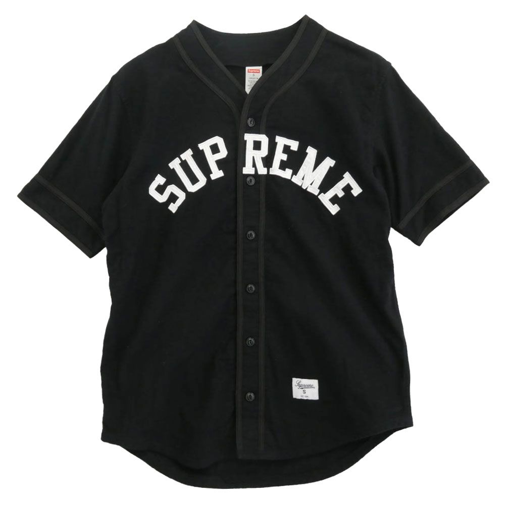 Supreme シュプリーム 10 SS Baseball Jersey ベースボール 半袖 シャツ S ブラック系